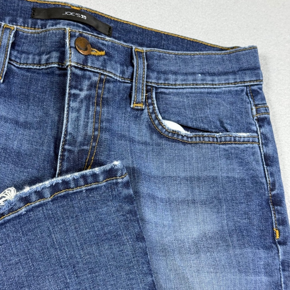 Joes Jeans The Rocker Flare Leg Denim Medium Wash Blue Jeans Womens 27